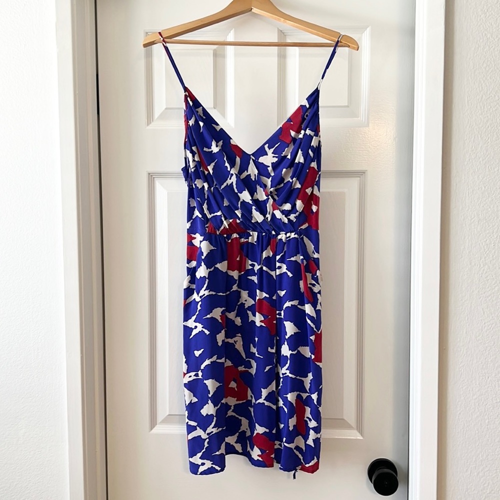 👗 YUMI KIM Dress - Silk Mini Sleeveless - Purple Floral - M